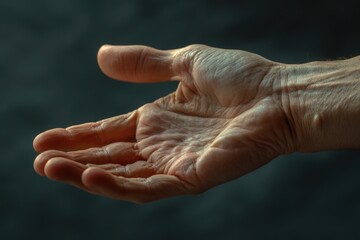 Fototapeta premium A close-up view of a person's hand grasping an item, ideal for use in illustrations and designs
