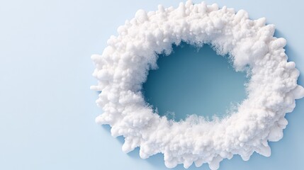 A Beautiful Display of Blues and Whites in Abstract Form