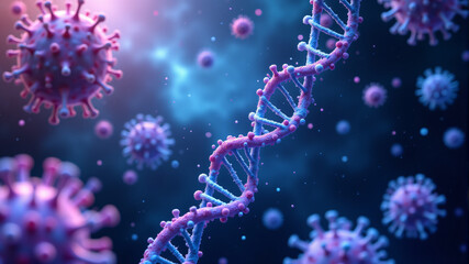 Obraz premium Understanding COVID-19 and Its Genetic Structure