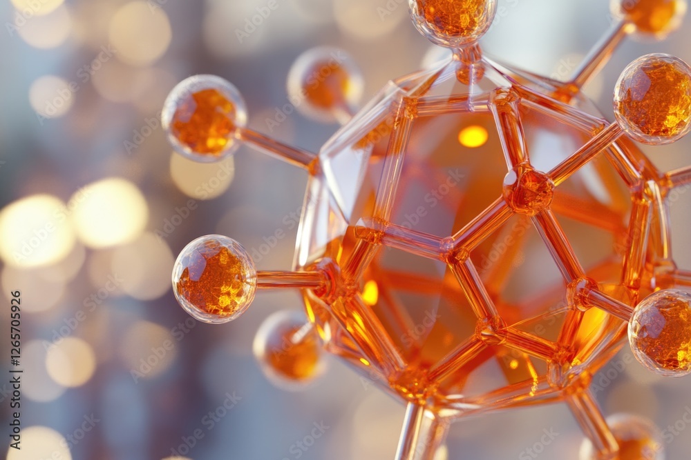 Poster a detailed view of a molecular structure