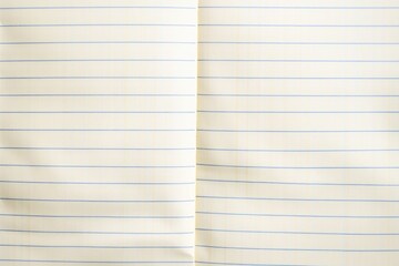 Naklejka premium Close-up shot of a sheet of lined paper with grid pattern and writing space