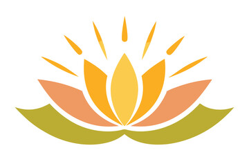 set of abstract flower