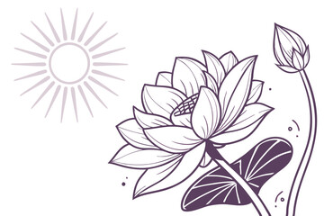 vector illustration of a flower