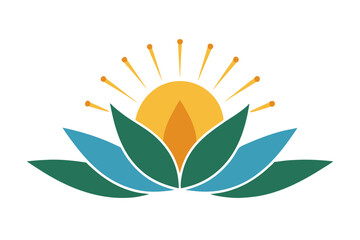 abstract flower logo