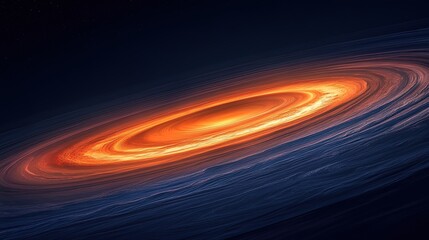 A glowing planetary ring harnessing a gas giant's energy, immense and mesmerizing 