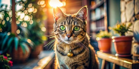 Domestic Cat Symbol: A Candid Portrait of Feline Companionship