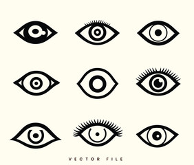 Set of Eye Illustration