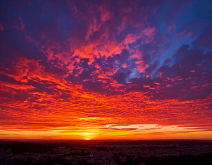 Fototapeta premium Vivid Sunset Sky Drama