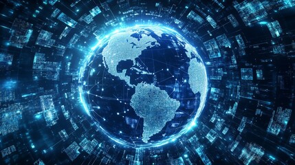 Obraz premium Hand holding crystal world with international currency sign include dollar Yen Yuan Euro Pound sterling Ruble Rupee for money transfer and forex exchange concept.