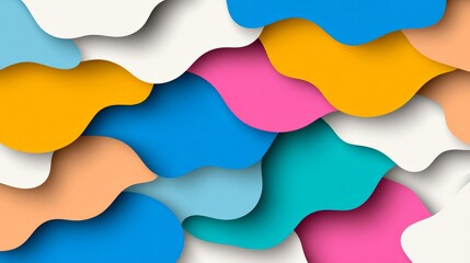 Mesmerizing Vibrant 3D Illustration Unfolds in Colorful Layers