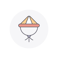 Hat  vector icon stock illustration