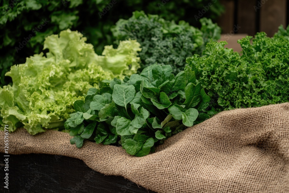 Poster a head of crisp lettuce sits atop a table, ideal for adding freshness to any meal