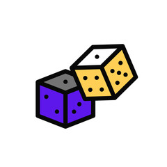 dice on white