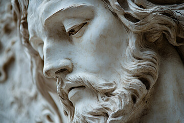 Generative AI Bas-Relief Sculpture Combining Classical Artistic Themes with Modern world attributes