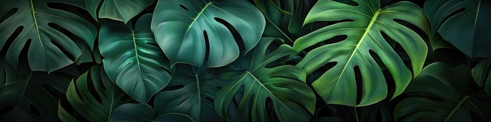 A detailed view of a cluster of green leaves