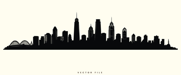 Fototapeta premium Vector Illustration of a City