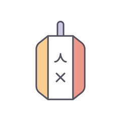 Omikuji  vector icon stock illustration