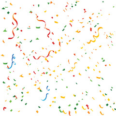 Free Vector Confetti Background with Copy Space Celebration amp Party Design