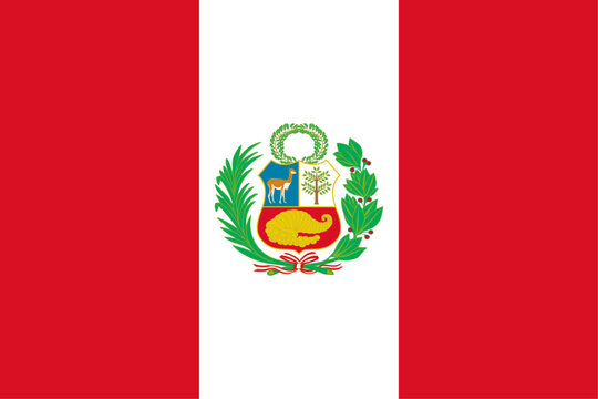Vector of amazing Peruvian flag.