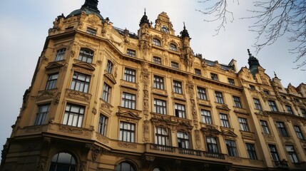 Naklejka premium Prague is the capital and largest city in the Czech Republic, the 13th largest city in the European Union and the historical capital of Bohemia. Situated on the Vltava river, Prague is home to about 1