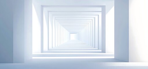 Fototapeta premium Minimalist abstract White background with white pattern of architectural elements