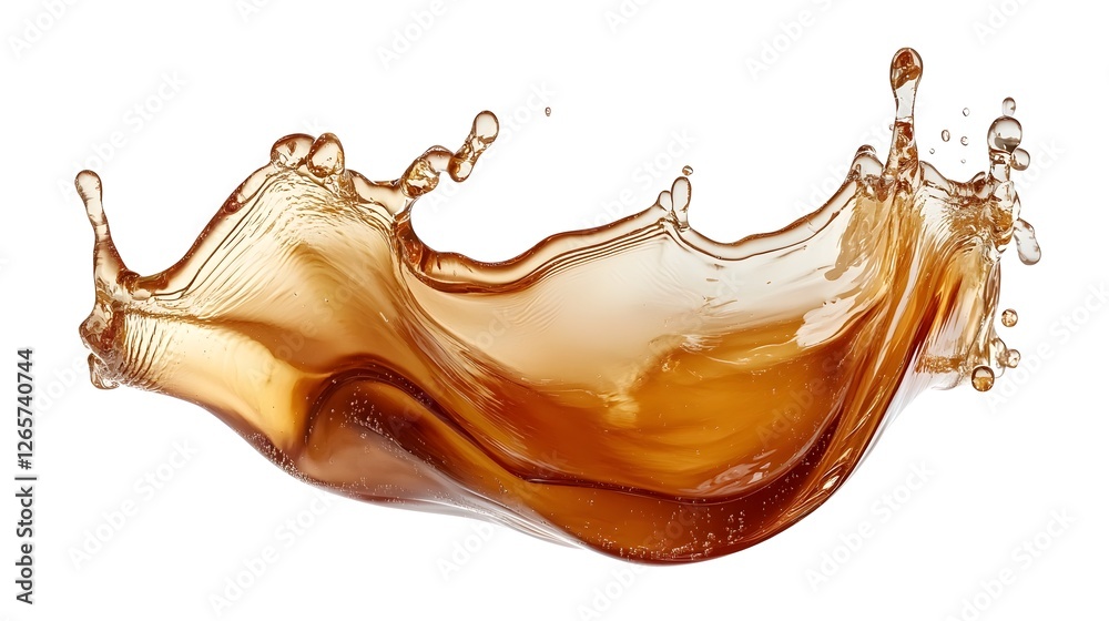 Aufkleber dramatic and dynamic flowing liquid splash and motion abstract art design vibrant and colorful organ