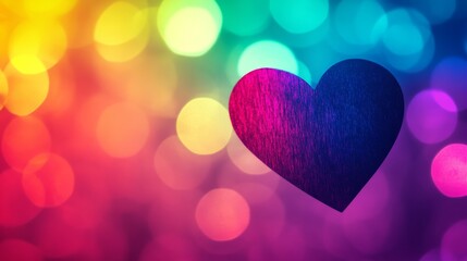 Fototapeta premium Rainbow hues blending in harmony, celebrating love and diversity in unity.