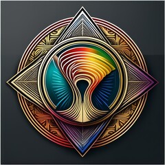 Fototapeta premium modern new logo or icon suitable as cover or banner 