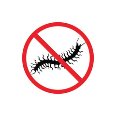 prohibited and dangerous signs. caterpillar danger. it is forbidden to bring caterpillar