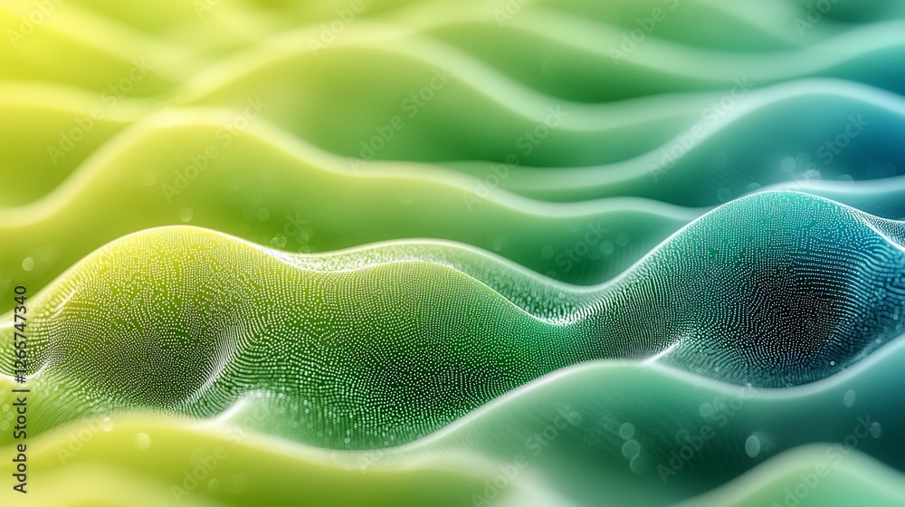 Poster abstract green wave background texture design