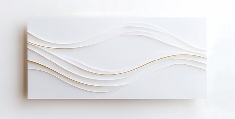 Modern minimalist abstract White background with simple golden lines, a simple and elegant background