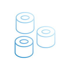 shushi vector icon stock illustration