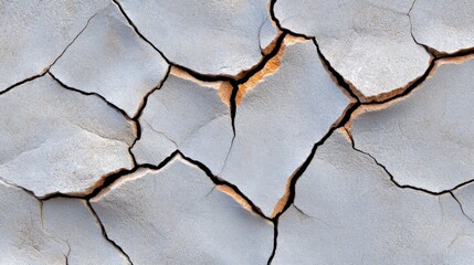 Obraz premium Gritty Texture of Rough Cracked Concrete Surface Details