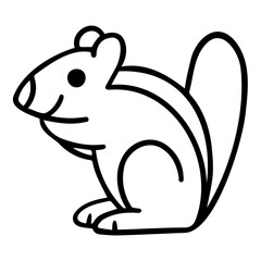 chipmuk line icon