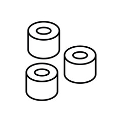 shushi vector icon stock illustration