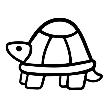 turttle line icon