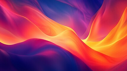 Fototapeta premium Abstract vibrant waves, digital art, background, design