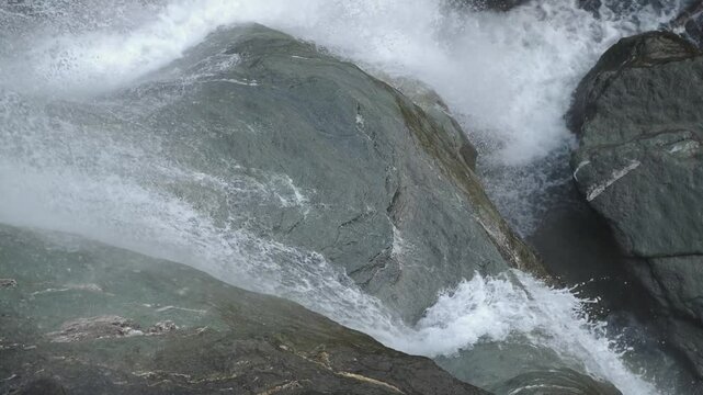 Explore the Majestic Steinsdalsfossen Waterfall in Norway's Idyllic Wilderness close-up