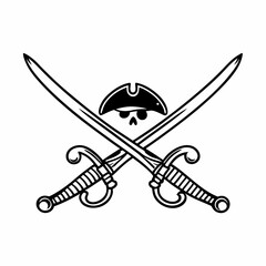 vector illustration of a sword