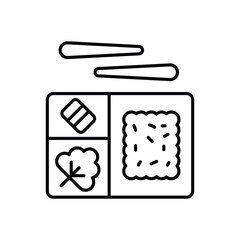 Bento  vector icon stock illustration