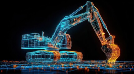 Digital Excavator Mining Data Network