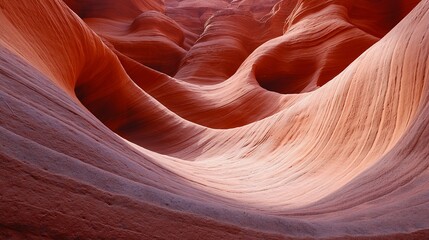 Obraz premium Antelope Canyon's swirling sandstone, sunlit interior, geological formation, travel poster