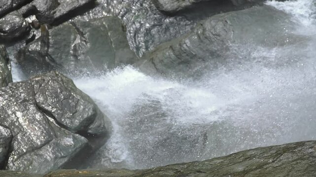 Explore the Majestic Steinsdalsfossen Waterfall in Norway's Wilderness close-up