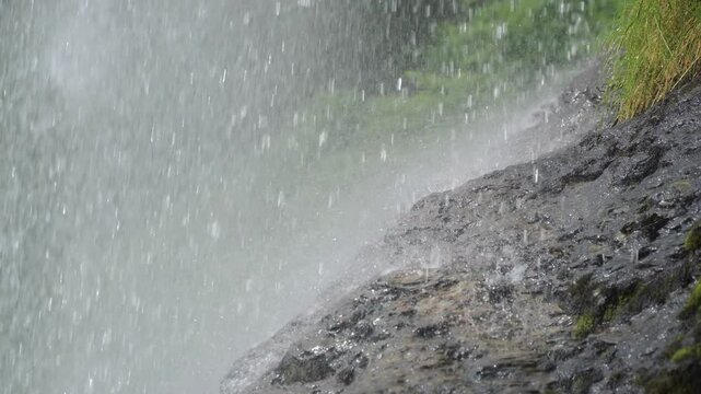 Discover the majestic beauty of Steinsdalsfossen waterfall in Norway close-up