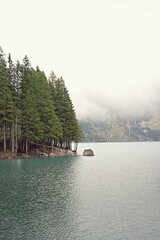 snow covered mountains