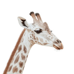 Obraz premium Giraffe head profile with elegant pose and sharp details