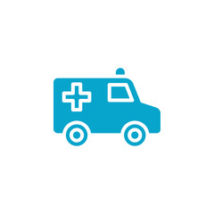 ambulance icon Simple thin line stroke vector