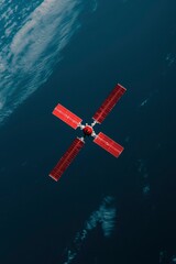 Satellite orbiting earth for global communication, innovation, research and exploration