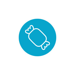 candy icon Simple thin line stroke vector