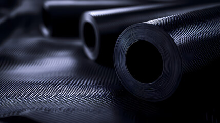 Dark Carbon Fiber Material with Unique Texture and Gloss